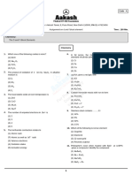 Assignment On D and F Block Element