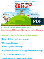 Conservation of Mechanical Energy in Isolated System