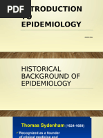 Introduction To Epidemiology