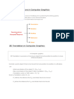 2D Transformations in Computer Graphics