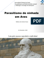 Parasitismo de Ninhada em Aves - Matheus Dos Santos Sousa