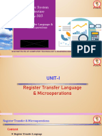 Computer System Architecture: Register Transfer Language & Microoperations