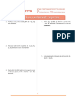 Áreas e Alinhamento de Pontos - Exercicios