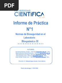 Informe de Práctica de Bioca II