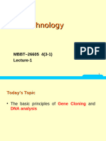 Gene Cloning and DNA Analysis