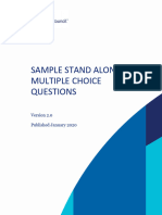 Sample Standalone Multiple Choice Questions For Qafp and CFP Examination