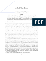 A Real-Time Linux: Email Address: The Research Described Here Was Partially Funded Under NSF Grant CCR-9409454