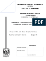 Práctica 4. Caracterización Mecánica de Materiales.