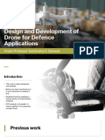 Design and Development of Drone For Defence Applications