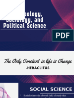 Anthropology, Sociology, and Political Science