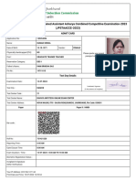 Admit Card Veena