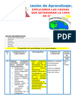 2° Sesión Día 4 Cyt Explicamos Las Causas Que Deterioran La Capa de Ozono