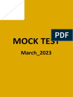 Mock 2023 March