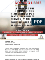 GÁLA10 - LA VIDA CONFORME AL ESPÍRITU - LECCIÓN 10 - Gá 5,16-26