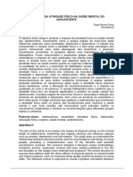 O Impacto Da Atividade Física Na Saúde Mental Do Adolescente