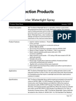 3M Fire Barrier Watertight Spray Technical Data Sheet