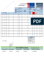 First Aid Report Log - WEEKLY