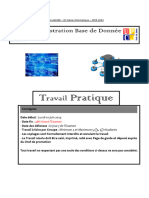 Travail de L3 LMD Upc - Cours Admin BD 2024