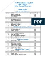 Result of Tritiya Sopan Test 2023 Date Revised