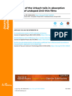 Rai - 2013 - Analysis of The Urbach Tails in Absorption Spectra