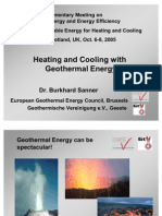 DR Burkhard Sanner - Heating and Cooling With Geothermal Energy