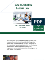 BCOM HONS HRM-Labour Law Unit 7