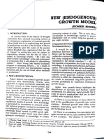 Endogenous Growth Model