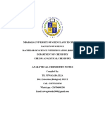 Analytical Chemistry Compiled Notes2