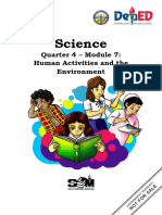 Sci8 - Q4 - M7 - Human Activities and The Environment