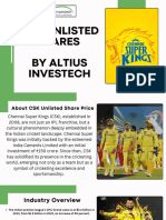 CSK Unlisted Shares by Altius Investech