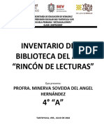 Inventario Libros Del Rincon Minerva 2024