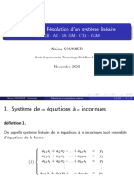 Chapitre 6 Systeme Linéaire