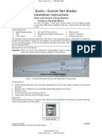 Fabric Studio - Custom Roll Shades Installation Instructions