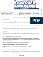 Unit1 Introduction To DataStructure