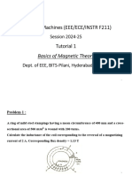 Electrical Machines Tut-1 - 2024 - Class