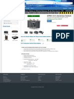 OPEK, CX-5 Antenna Switch, Switches Coaxial Manual, CX5 Antenna Switch