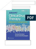 Solutions For Abrams Clinical Drug Therapy 13th Us Edition by Frandsen