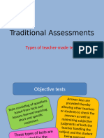 Traditional Assessments