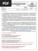 9º Ano - Avaliação 3º Bimestre 2024 - Gabarito