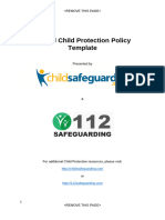 Child Protection Policy Template