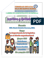 Importancia de La Logistica en El Diseño Organizacional