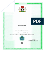 Certificate - Gobarau College of Health Sciences and Technology Katsina LTD