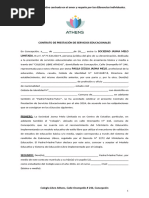 Contrato Servicios Educacionales Colegio Athens