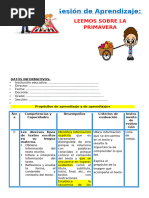 1° Sesión Día 5 Com Leemos Sobre La Primavera