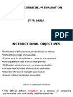 Curriculum Evaluation