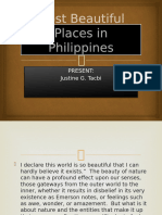 Most Beautiful Places in Philippines JUSTINE G. TACBI 3