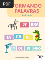 Formando Palavras - Flash Cards - Família de Trigo