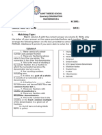 Grade 6 - Quarterly Exam