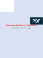 Business Analysis Practice Case Studies