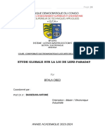 Etude Sur La Loi de Lenz - Faraday